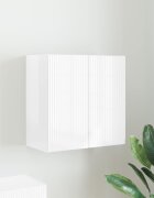 vidaXL TV стенен шкаф 595 x 31 x 60 см Лъскаво бяло