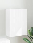 vidaXL TV стенен шкаф 595 x 31 x 80 см Бяло Инженерна дървесина