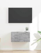 vidaXL TV стенен шкаф 60 x 31 x 295 см Бетон Инженерна дървесина