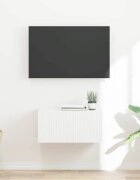 vidaXL TV стенен шкаф 60 x 31 x 295 см Бяло Инженерна дървесина
