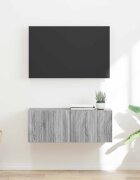 vidaXL TV стенен шкаф 785 x 30 x 295 cm Сив Сонома