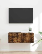vidaXL TV стенен шкаф 785 x 31 x 295 см Димян дъб