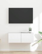 vidaXL TV стенен шкаф 785 x 31 x 295 см Гланц бяло
