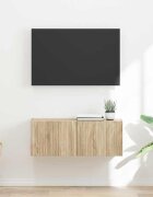 vidaXL TV стенен шкаф 785 x 31 x 295 см Сонома Инженерна дървесина