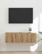 vidaXL TV стенен шкаф 98 x 31 x 295 см Дъб Артизан