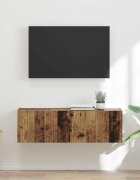 vidaXL TV стенен шкаф 98 x 31 x 295 см Старо дърво