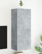 vidaXL ТВ стенен шкаф бетонно сив 405x30x102 см инженерно дърво