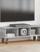 vidaXL ТВ стойка 100 x 35 x 35 см Циментено сиво Инженерна дървесина