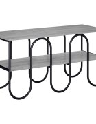 vidaXL ТВ стойка 100 x 40 x 50 cm Сив Сонома Инженерна дървесина