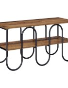 vidaXL ТВ стойка 100 x 40 x 50 cm Старо дърво Инженерна дървесина