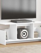 vidaXL ТВ стойка 102 x 35 x 45 см Бяло Инженерна дървесина