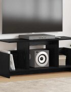 vidaXL ТВ стойка 102 x 35 x 45 см Черния дъб Инженерна дървесина