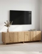 vidaXL ТВ стойка 140 x 345 x 40 см Дъб артизан Инженерна дървесина
