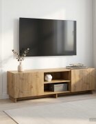 vidaXL ТВ стойка 140 x 345 x 40 см Дъб артизан Инженерна дървесина