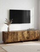 vidaXL ТВ стойка 140 x 345 x 40 см Опушен дъб Инженерна дървесина