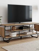 vidaXL ТВ стойка 140 x 36 x 45 см Дъб артизан Инженерна дървесина