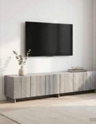 vidaXL ТВ стойка 180 x 345 x 40 cm Сив Сонома Инженерна дървесина