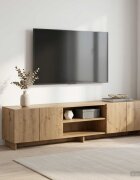 vidaXL ТВ стойка 180 x 345 x 40 см Дъб артизан Инженерна дървесина