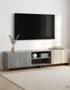 vidaXL ТВ стойка 180 x 345 x 40 см Сив Сонома Инженерна дървесина