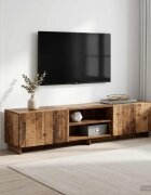vidaXL ТВ стойка 180 x 345 x 40 см Старо дърво Инженерна дървесина