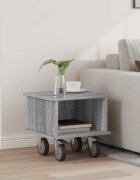vidaXL ТВ стойка 37 x 35 x 35 см Сив Сонома Инженерна дървесина