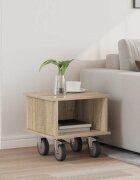 vidaXL ТВ стойка 37 x 35 x 35 см Сонома дъб Инженерна дървесина