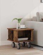 vidaXL ТВ стойка 37 x 35 x 35 см Старо дърво Инженерна дървесина
