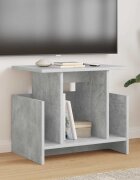 vidaXL ТВ стойка 50 x 35 x 45 cm Циментено сиво Инженерна дървесина