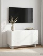 vidaXL ТВ стойка 60 x 34.5 x 40 cm Бял гланц Инженерна дървесина