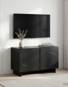 vidaXL ТВ стойка 60 x 34.5 x 40 cm Черно Инженерна дървесина