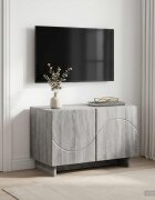 vidaXL ТВ стойка 60 x 34.5 x 40 cm Сив Сонома Инженерна дървесина