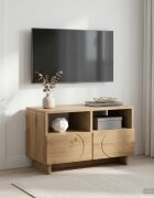 vidaXL ТВ стойка 60 x 345 x 40 см Дъб артизан Инженерна дървесина