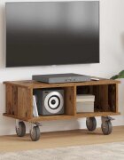vidaXL ТВ стойка 685 x 35 x 35 см Старо дърво Инженерна дървесина