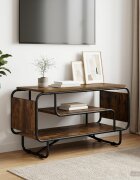 vidaXL ТВ стойка 80 x 36 x 45 см Опушен дъб