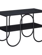 vidaXL ТВ стойка 80 x 40 x 50 cm Черен дъб Инженерна дървесина