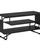 vidaXL ТВ стойка 98 x 36 x 45 см Черен дъб Инженерна дървесина