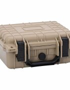 vidaXL Твърд куфар Пясък 27 x 245 x 125 см Полипропилен и ABS