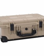 vidaXL Твърд куфар Пясък 56 x 35 x 23 cm Полипропилен и ABS