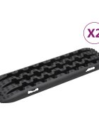 vidaXL Тягови дъски 2 бр черни 106х305х7 см найлон