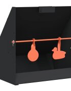 vidaXL Уловител за сачми Черно 31 x 23 x 315 см Стомана