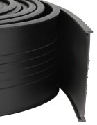 vidaXL Уплътнение за гаражна врата Черно 70 x 6 мм 45 м ПВЦ