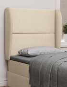 vidaXL Ушичка на таблата Крем 80 x 23 x 6 см текстил