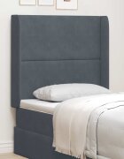 vidaXL Ушичка на таблата Сив 80 x 16 x 4 см Кадифе