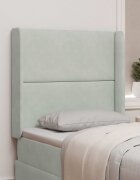 vidaXL Ушичка на таблата Светлосиво 80 x 16 x 4 см Кадифе