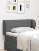 vidaXL Ушичка на таблата Тъмен сив 40 x 23 x 6 см текстил