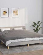 vidaXL Утежнено одеяло с плик сиво 155x220 см 11 кг плат