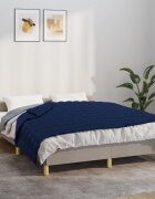 vidaXL Утежнено одеяло синьо 137x200 см 10 кг плат