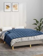 vidaXL Утежнено одеяло синьо 150x200 см 7 кг плат