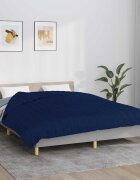 vidaXL Утежнено одеяло синьо 220x235 см 11 кг плат