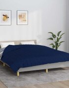 vidaXL Утежнено одеяло синьо 220x235 см 15 кг плат
